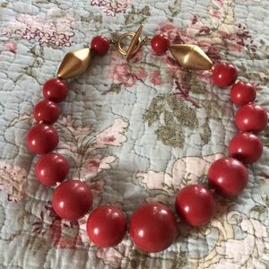 Beaded statement necklace